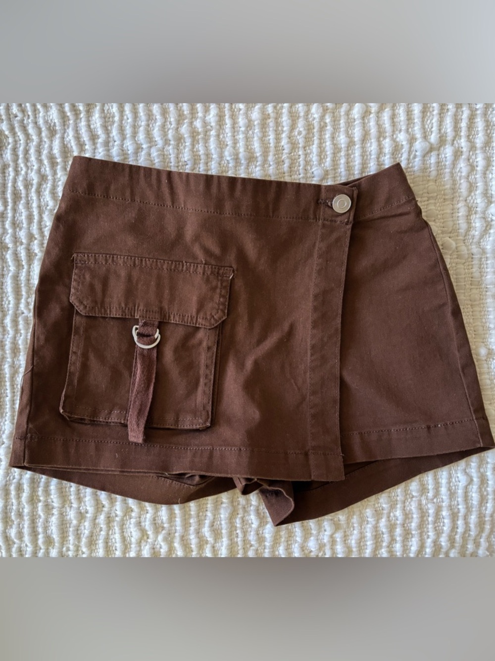 Wild Fable Brown Wrap Cargo Skort